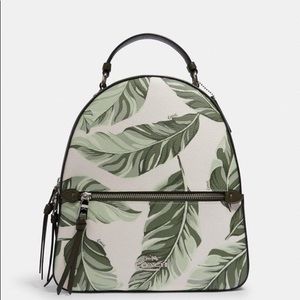 Coach Jordyn Backpack With Banana Leaves Print